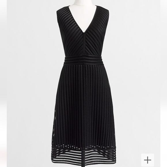 NWT J. Crew Striped Eyelet Dress F1979 Size 0 - Picture 1 of 10